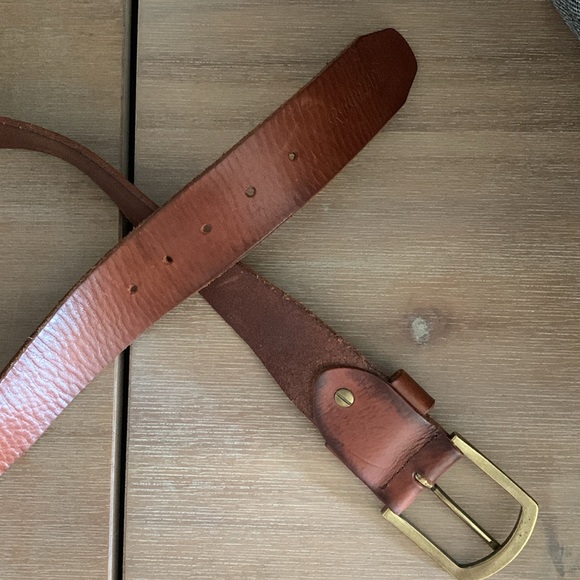 Genuine leather terracotta belt - Picture 4 of 6